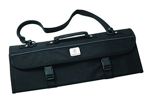 Mercer Culinary Genesis 10-Piece Forged Knife Set with Case, Steel/Black