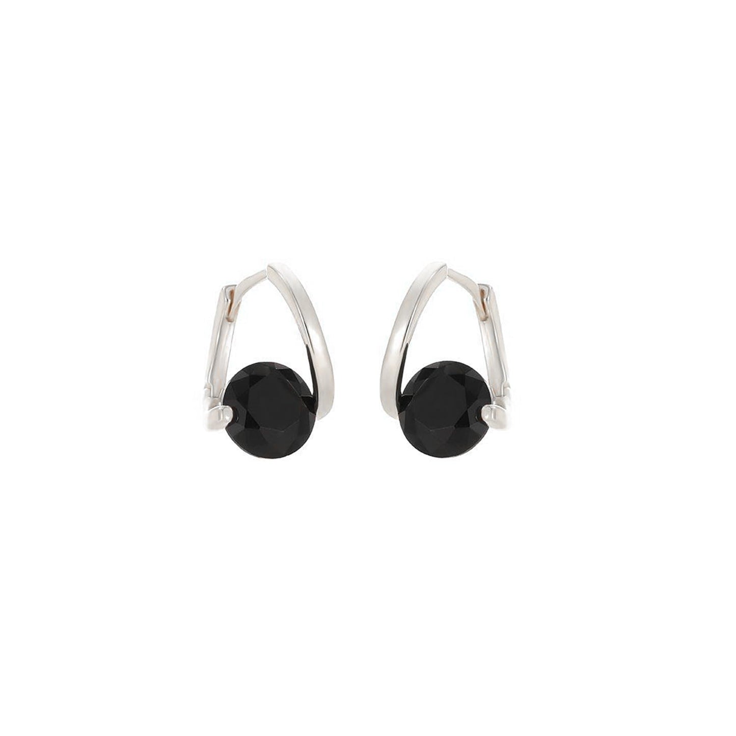 Halolux Lymphvity Germanium Earring for Women Lymphatic Drainage Earring CZ Zircon Acupressure Earrings Atheniz Lymphatic Earrings Dainty Jewelry Gifts (Black)
