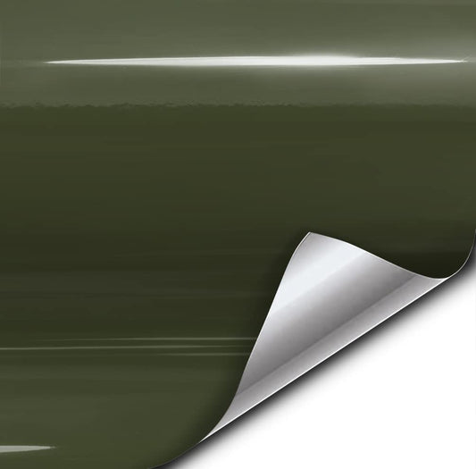 VViViD Gloss Military Green Premium Vinyl Wrap Film (50ft x 5ft)
