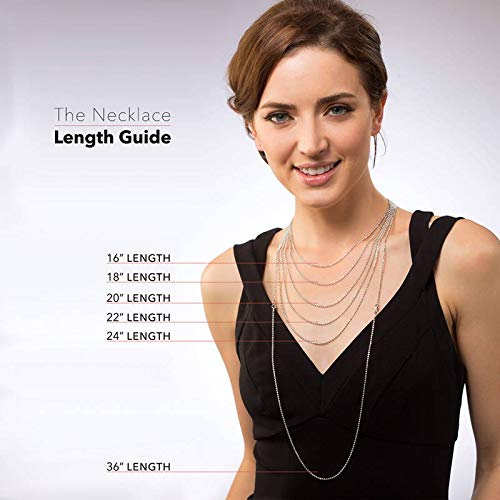 BERRICLE Sterling Silver Vintage Inspired Art Deco Cubic Zirconia CZ Milgrain Fashion Necklace and Earrings Set for Women, Rhodium Plated
