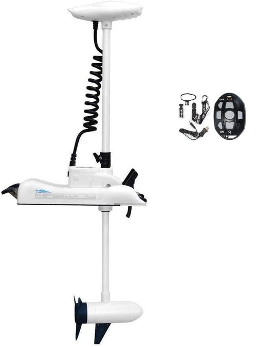 Zichen Haswing CaymanB Bow-Mount Trolling Motor with Wireless Remote Control - 55LBS Thrust, 54in. Shaft, for Fishing Boat in Freshwater & Saltwater