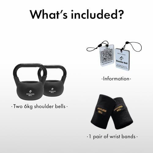 ShoulderBell, Patented Shoulder Exercise Dumbbells, 13Ibs - Precision Shoulder Targeting for Isolating Shoulder Muscles