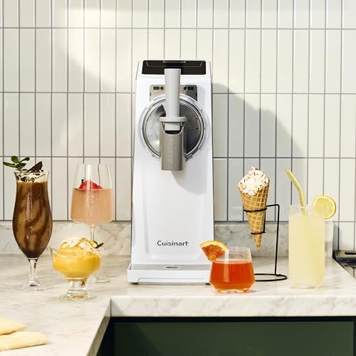 Cuisinart 6-in-1 Slushy & Soft-Serve Maker, Ice Cream Maker Machine Makes Soft-Serve Ice Cream, Slushies, Sorbet and More, Quick-Freeze Chill Technology Maintains Perfect Temperature, ICE-200