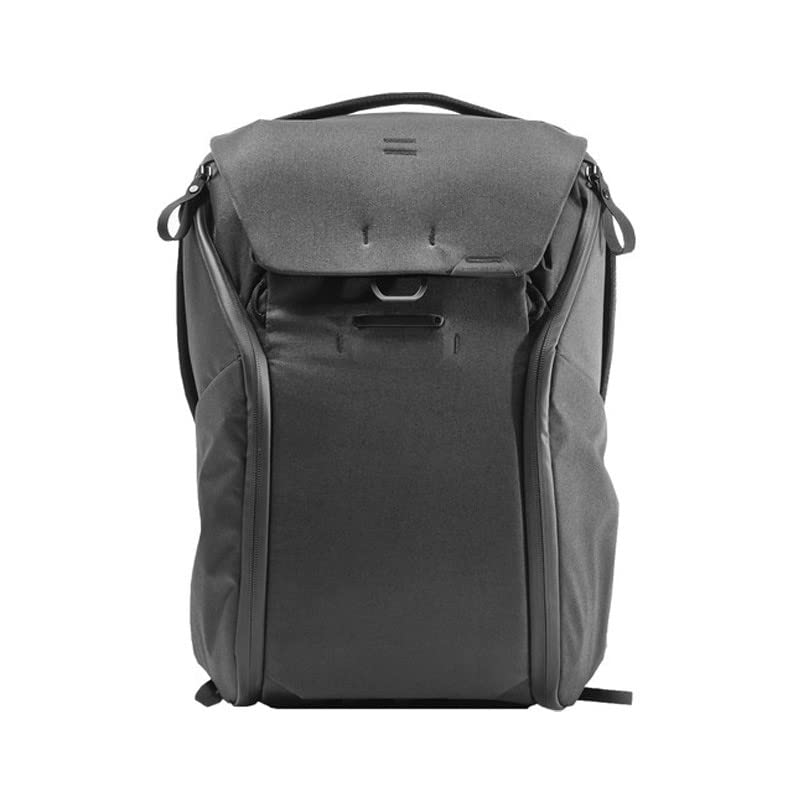Peak Design Everyday Backpack 20L, Black, MagLatch Top, Dual Side Access, FlexFold Dividers, Fits 15" Laptop, For Camera Carry, Daily Commutes or Travel, Versatile Backpack for Men and Women