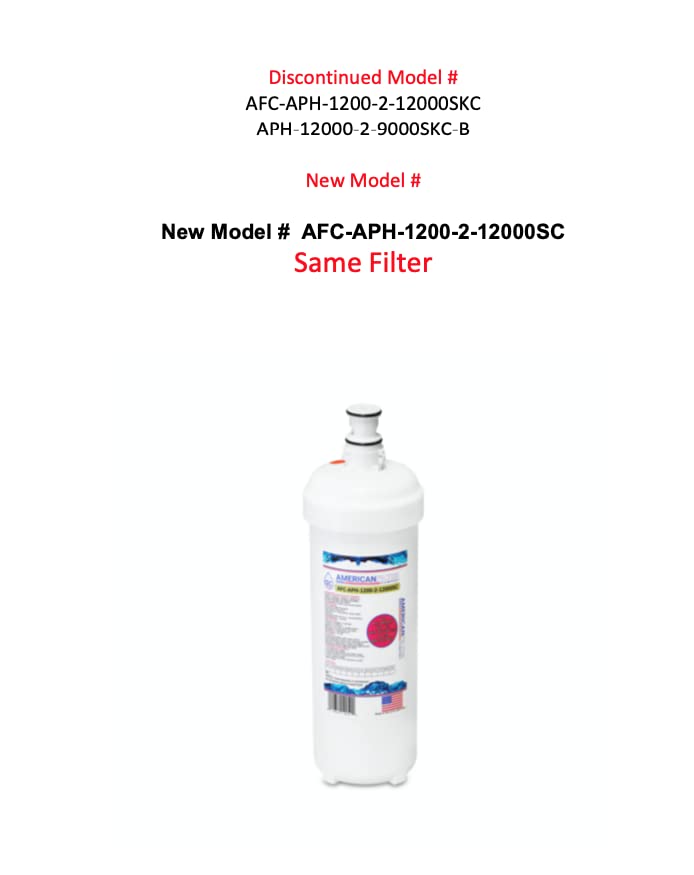 American Filter Company®, water filter, Model # AFC-APH-1200-2-12000SKC, Compatible with Body Glove(R) BG-1000 BG-1000C Filters New American Filter Company® Model # AFC-APH-1200-2-12000SC 1-Filter
