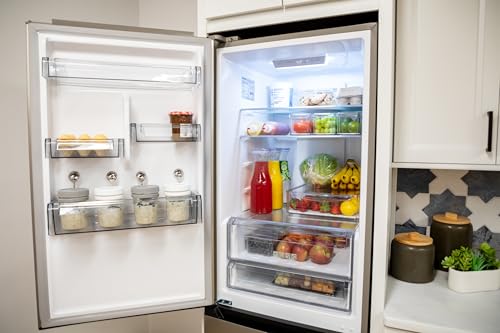 Sharp SJB1255GS Bottom-Freezer Counter-Depth Refrigerator, 24 Inch, 11.5 Cubic Foot, Garage Ready