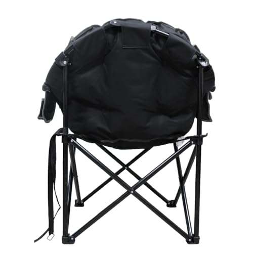 Caravan Canopy Sports Elite Club Chair with Cloud Comfort – Plush Oversized Folding Chair with Extra Cushioning, Portable Relaxing Outdoor Chair for Camping, Tailgating & Backyard