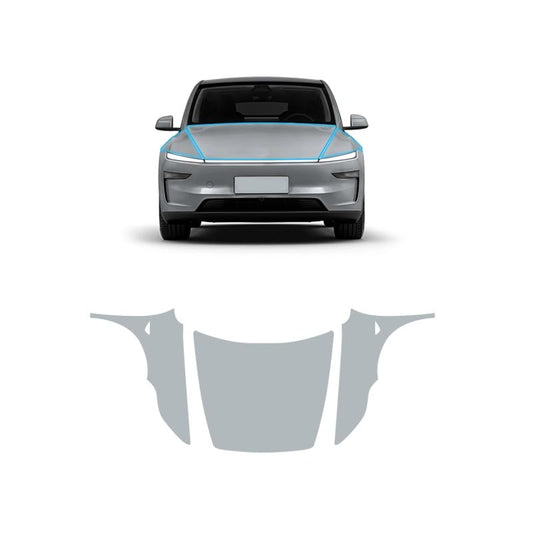 for 2025 2026 Model Y Juniper Precut Paint Protective Film 8.5 Mil TPU PPF Clear Car HD Scratch Exterior Accessories(Hood + Fender 3Pcs)