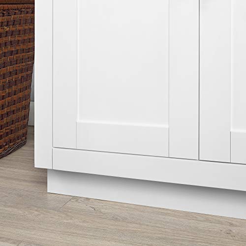 OVE Decors Bailey 60 in. White Undermount Double Sink Bathroom Vanity with White Premium Quality Countertop