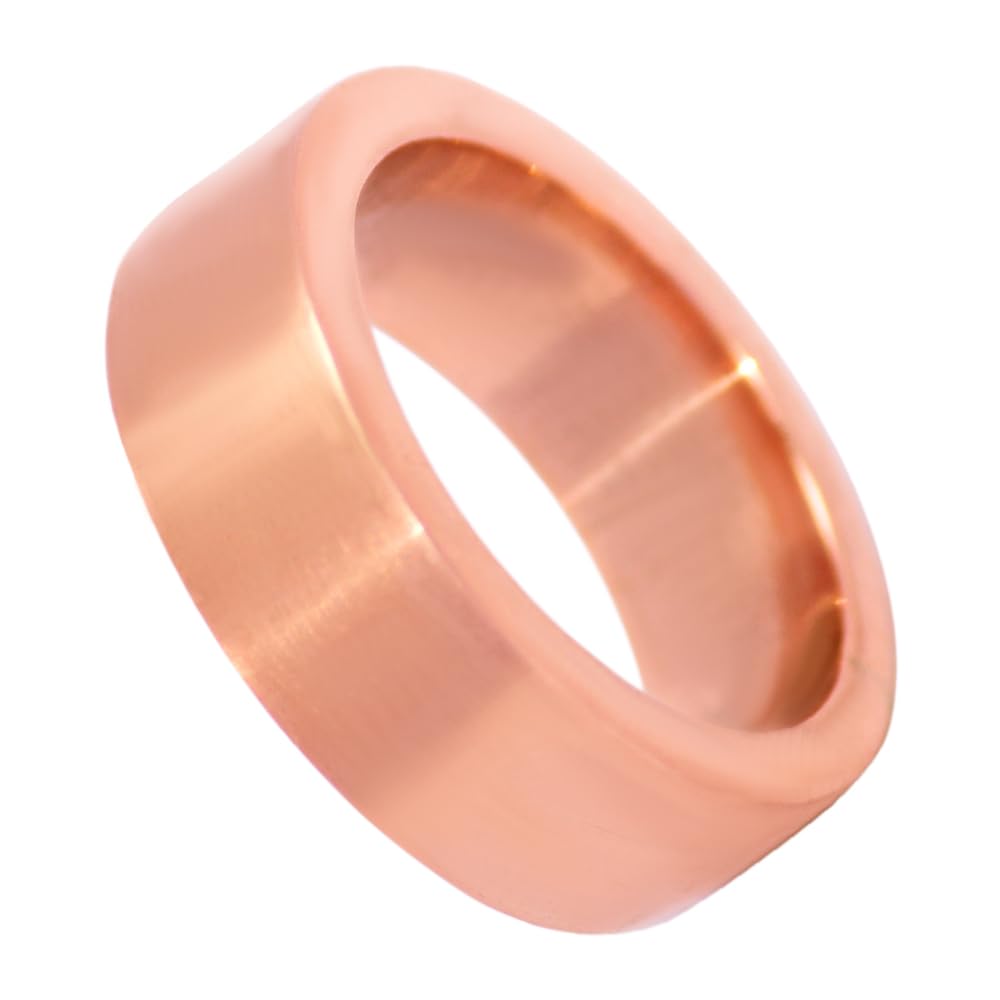 Krishnaa Jewels Pure Copper Handmade 2mm Heavy Thick Band Ring Ethnic Gift Jewelry for Men and Women (6)