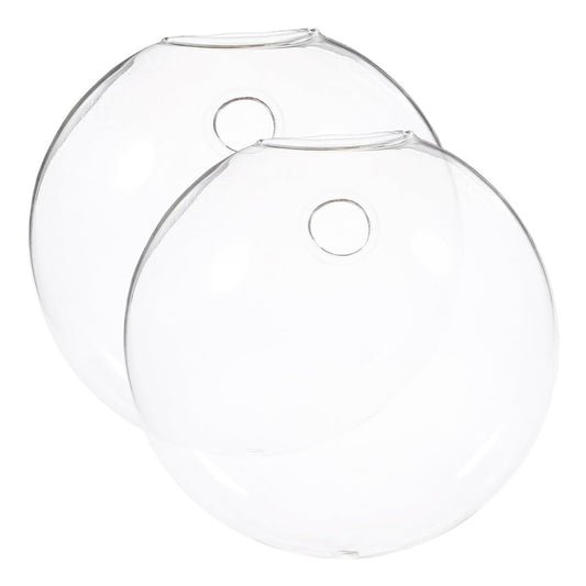 ERINGOGO 2pcs Glass Hydroponic Hanging Terrarium Vases for Indoor Plants Wall Mounted Decorative Plant Flower Vases for Home Office
