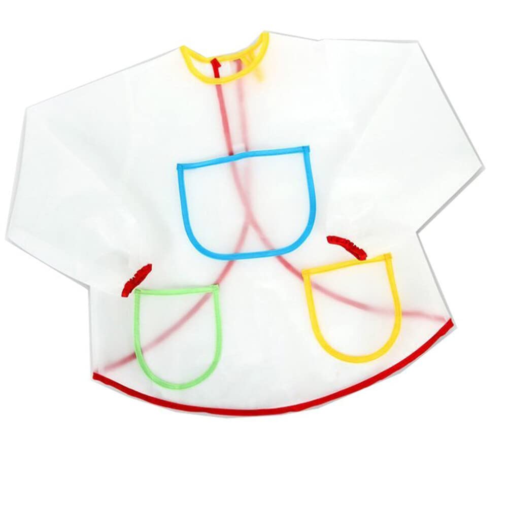 TINKSKY Long-Sleeved Children Kids Waterproof Art Craft Smock Toddler Apron for DIY Painting Drawing