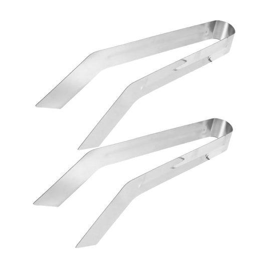 CAXUSD 2pcs Stainless Steel Plant Transplanting Tongs Handheld Removal Tool for Delicate Plants Convenient Gardening