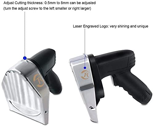 NJTFHU Cordless Gyro Knife Electric Kebab Slicer Commercial Shawarma Meat Cutter Wireless Portable Kebab Knives with 2 Blades 0.5mm for Restaurant Home Outdoor, Two batteries in total.