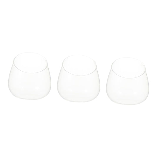 Milisten 3pcs Slant Cut Glass Ecological Bottle Micro Landscape Succulent Vase Tabletop Terrarium for Home Décor and Plant Display