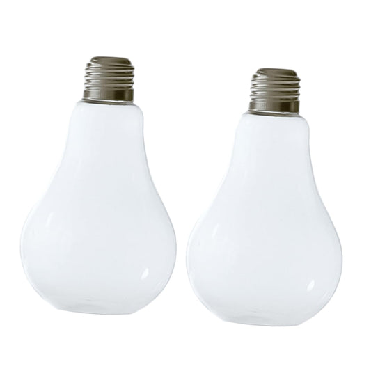 Gogogmee 2 Pcs Glass Lightbulb Vase for Hydroponic Plants Creative Terrarium Container Indoor Wall Hanging Planter for Home Decor Visible Water Level