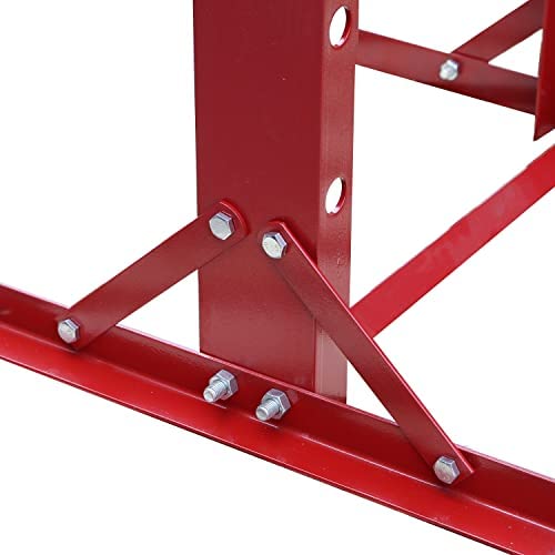 Big RED ATY20011R Torin Steel H-Frame Hydraulic Garage/Shop Floor Press with Stamping Plates, 20 Ton (40,000 lb) Capacity, Red