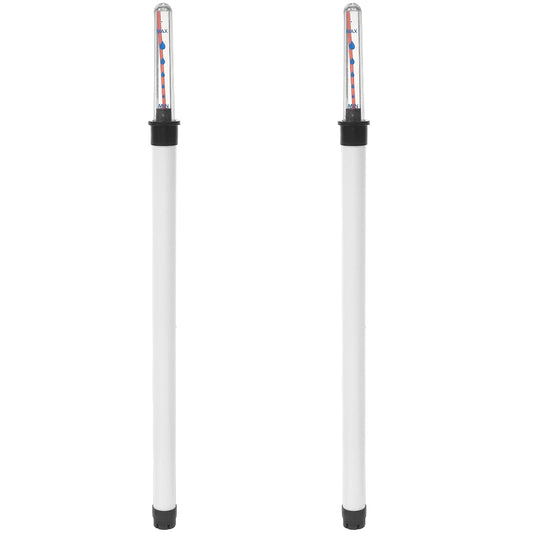 CLISPEED 2Pcs Water Level Gauges, Float Water Level Indicators, Plant Watering Reminders, White, Plastic, 14 Inches