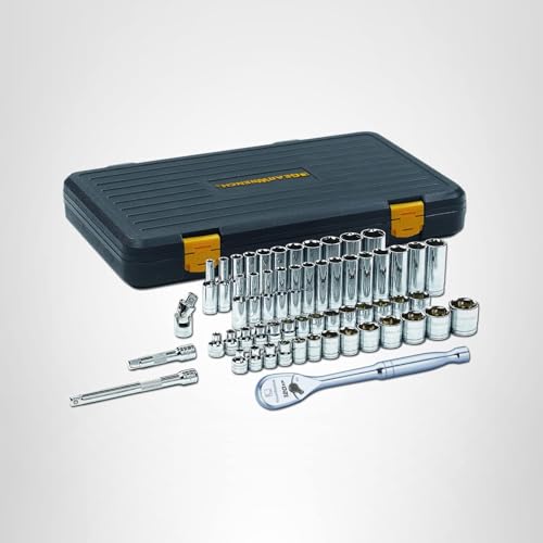 GEARWRENCH56 Pc. 3/8" Drive 6 Pt. 120XP Mechanics Tool Set, Standard & Deep, SAE/Metric - 80550P