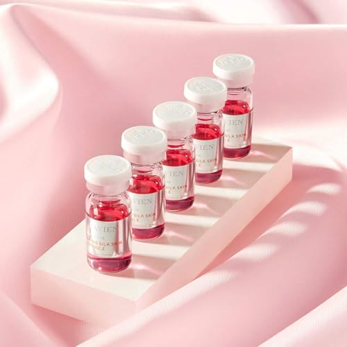 Lavien Medinic Line Amino Silk Skin Ampoule - Concentrated Serum, Hydrolyzed Collagen - Fine Lines, Wrinkle Improvement, All Skin Types - 2 ml-5 Bottle