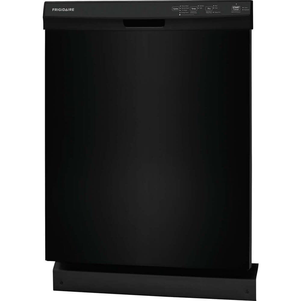 Frigidaire 24 in Front Control Built-in Tall Tub Dishwasher in Stainless Steel with 4-Cycles and DishSense Sensor Technology