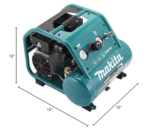 Makita MAC210Q Quiet Series, 1 HP, 2 Gallon, Oil-Free, Electric Air Compressor