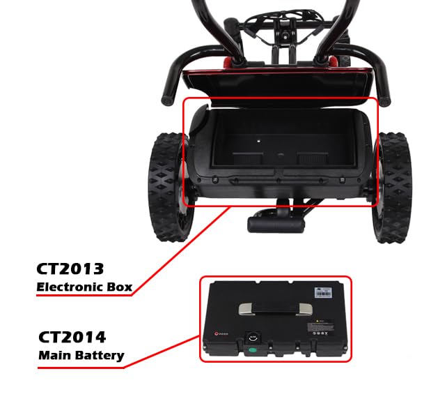 CaddyTrek R2 Follow Golf Caddy, Red