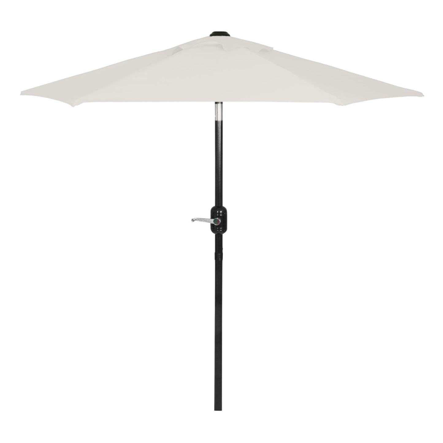 Punchau 6 Ft Outdoor Patio Umbrella - Outdoor Umbrella for Patio, Pool, Table, Garden, Deck, & Beach - Easy Open/Close Crank and Push Button Tilt Adjustment - Beige Market Umbrellas