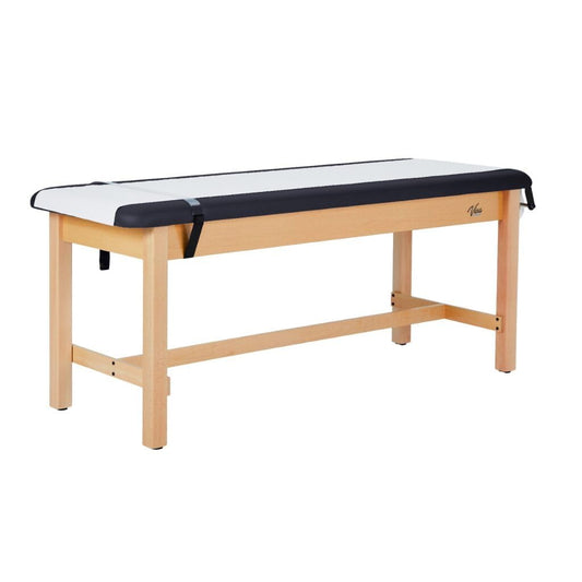 Vivacomfort Aristo H-Brace Flat Treatment Table, 500 lbs Weight Capacity, Black