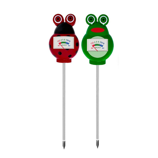 METINFUS Pack of 2 Soil Moisture Meter for Plants - [Green + Red] - Soil Moisture Sensor - Without Batteries - Improved Moisture Meter - Premium Soil Tester for Garden Potted Plants Lawn