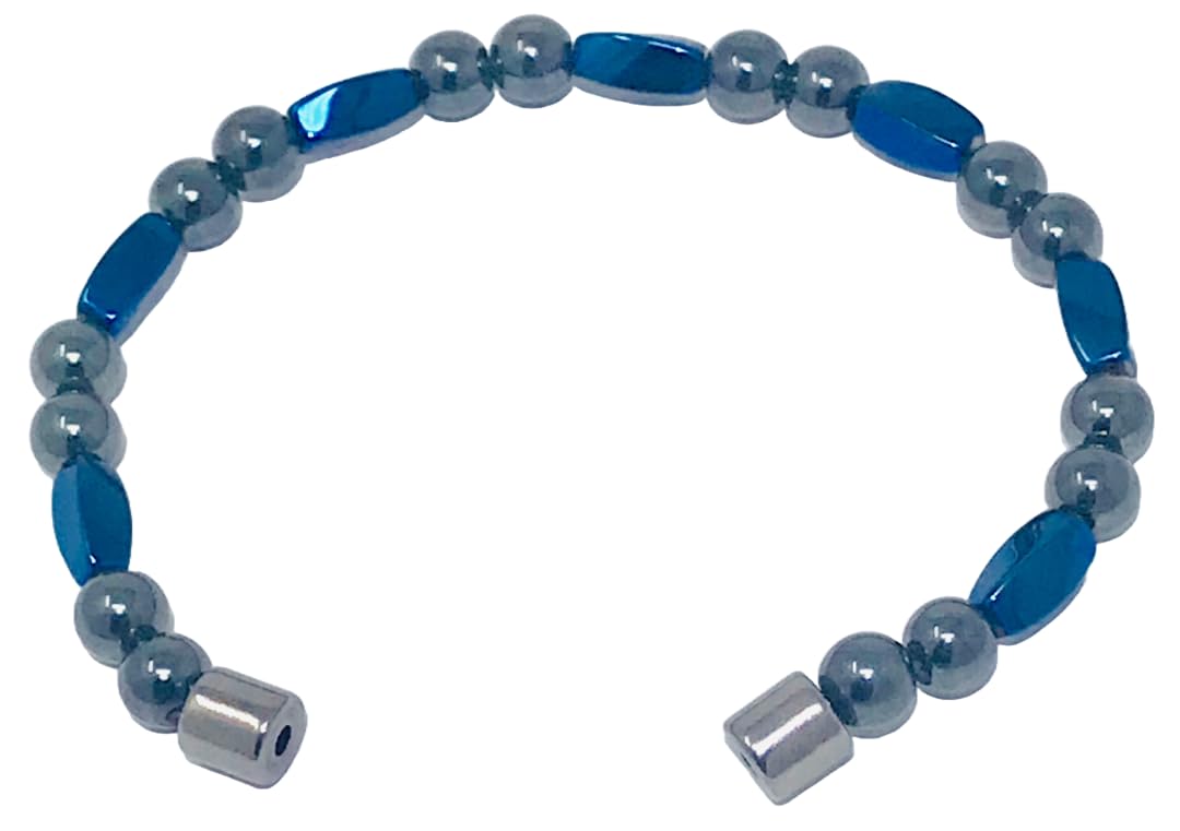 High Power Magnetic Hematite Bracelet (9.25 Inches)