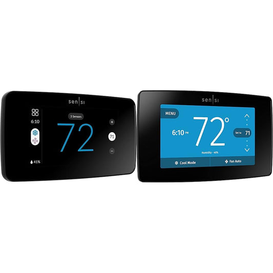 Sensi Touch Smart Thermostats Bundle with Touchscreen Color Display | Programmable | Wi-Fi | Mobile App | Easy DIY | Data Privacy | Compatible with Alexa