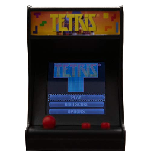 Tiny Arcade Tetris Mini Retro Game (3.5"): Playable Handheld Arcade Machine w/ Real Gameplay & Sound - Classic 1980's Video Game (Ages 8+)