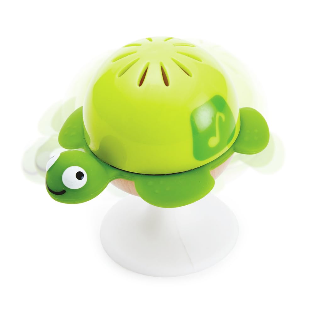 Hape Put-Stay Rattle Set | Three Sea Animal Suction Rattle Toys, Baby Educational Toy Set