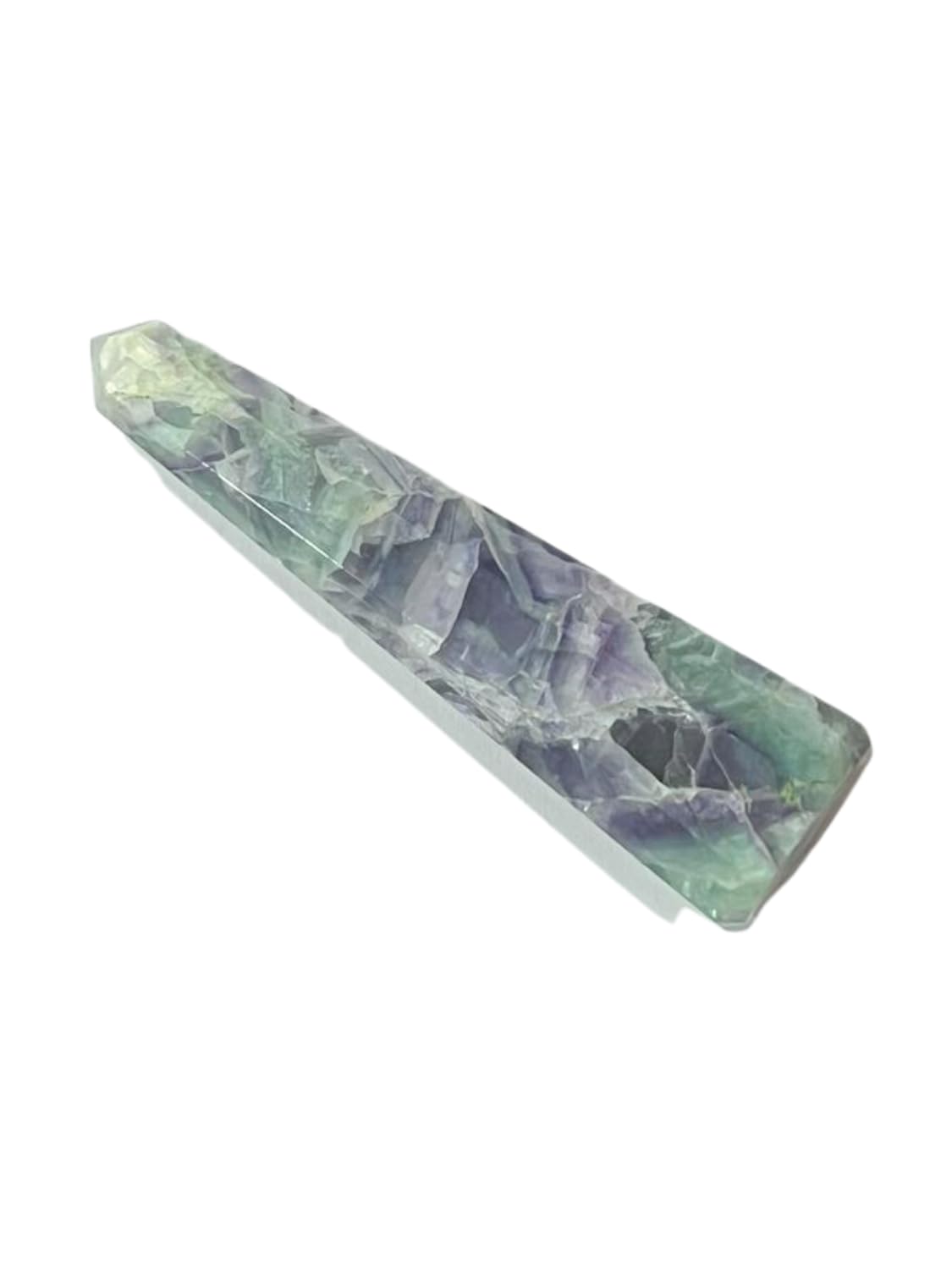 WholesaleGemShop 3 Inch (70 mm) Gemstones Multi Fluorite Obelisk Tower Jumbo Facet Aura Rock Crystal Natural Polished Earth Wand Spirit