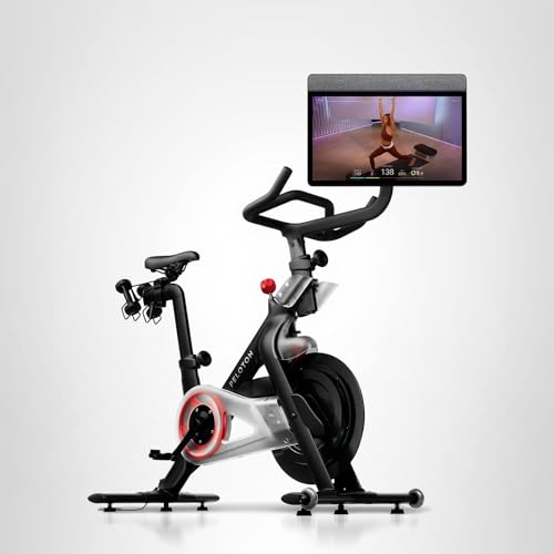 Peloton Exercise Cross Training Bike, Indoor Stationary Spin Bike for Home Workouts, Space-Friendly Exercise Equipment for Cardio and strength Workout & Indoor Cycling