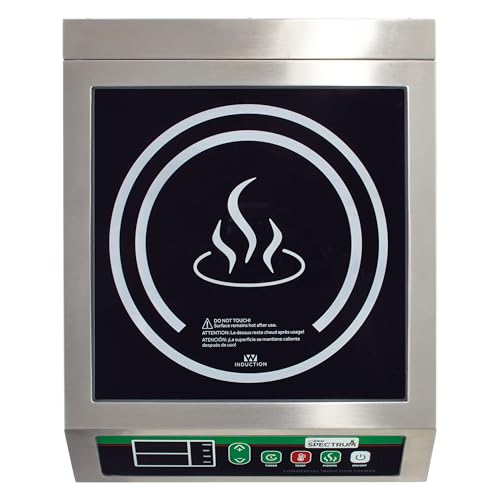 Winco EICS-34 Commercial-Grade Portable Induction Cooktop Burner, 3400 W, 240V