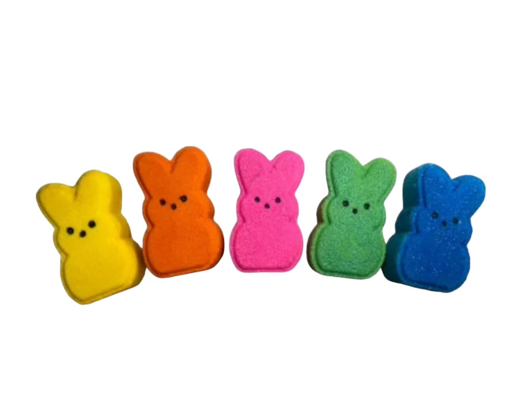 Bunny Bath Bombs made by The Fizzy Bubble Bath Lab, Tested on sensitive skin + eczema, Easter Basket, Gift, Easter, Children's, Fizz, Fun