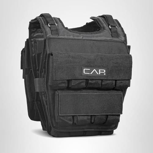 CAP Barbell Adjustable Weighted Vest, 100 lb