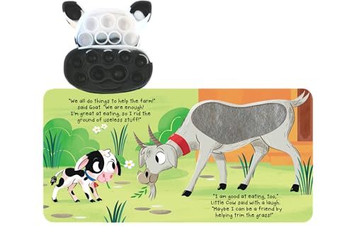 Fidgimals Little Cow Animal Farm Baby Book | Educational Children's Books, Sensory Board Book with Pop It Fidget Toys, Perfect Sensory Toys for ... Books with Sensory Fidget Popper Animals)