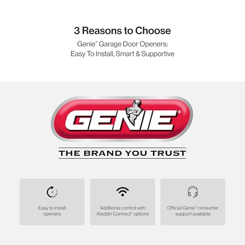 Genie Chain Glide Connect Essentials Smart Garage Door Opener - Reliable Chain Drive Opener With LED Lighting- Compatible with Alexa, SmartThings, Brilliant Smart Home