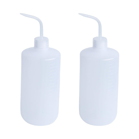 ZYHW 2Pcs 1000ml Lab Bent Tip Plastic Liquid Water Oil Storage Squeeze Bottle