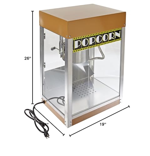 Benchmark 11068 Hollywood Premiere Popcorn Machine, 120V, 1130W, 9.4A, 6 oz Popper