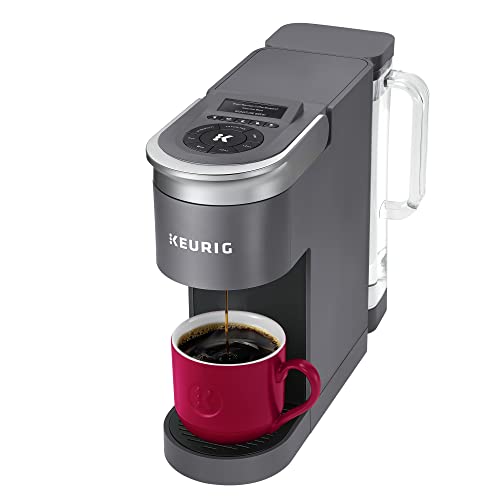 Keurig K-Supreme SMART Single Serve Coffee Maker With Wifi Compatibility, 4 Brew Sizes, And 66oz Removable Reservoir, Compatible with Alexa, Gray