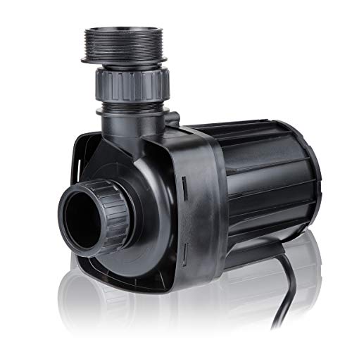 Alpine Corporation PUR5400C Eco-Sphere 5400 GPH Pond Pump with Controller and 33-ft Cord, Energy-Saving, Black/Red