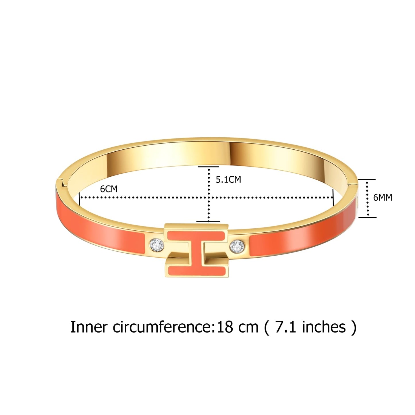 Hothink H Bracelets for Women,H Bracelet Bangle Bracelets,Dainty Bracelet Easter Christmas Mothers Day Gifts for Womens