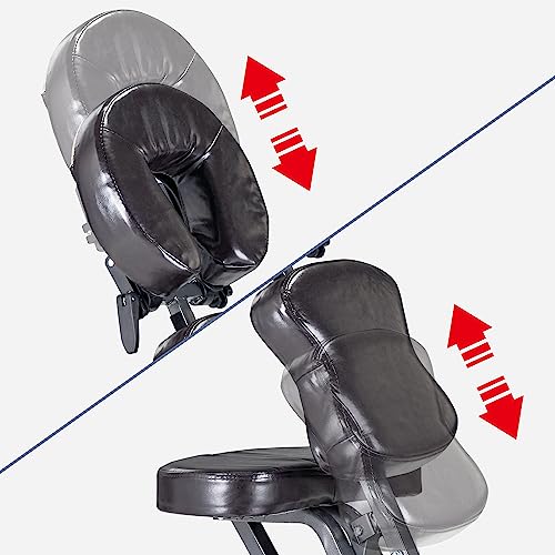 Master Massage Bedford Portable Light Weight Massage Chair, Burgundy, with Carry Case