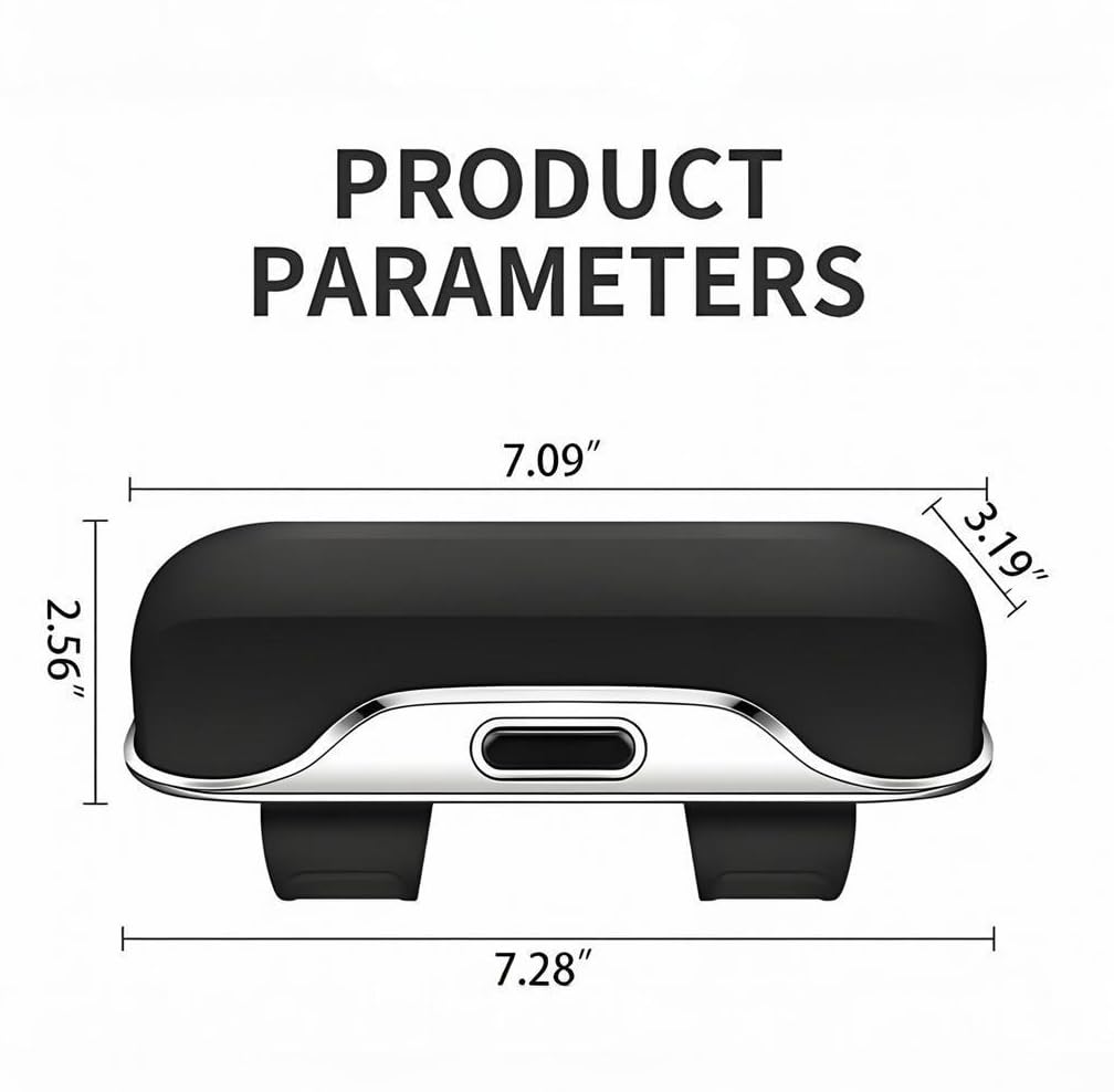 GDQ Sunglass Holder for Car Visor Clip Glasses Case Car Sunglasses Case for Car Sun Visor Glasses Storage Box Car Sunglass Holder Car Visor Accessories Universal for SUV Sedan Truck (Black)