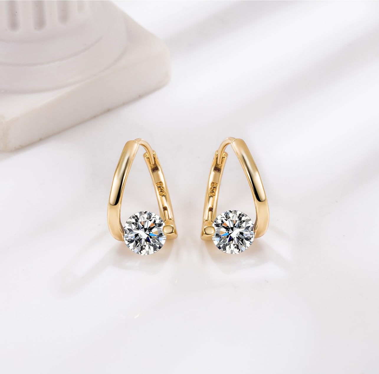 Lovefinity Lymphatic Magnetotherapy Germanium Earrings, Halolux Lymphvity Atheniz Drainage Chunky Gold Hoop Earring Jewelry Gifts For Women