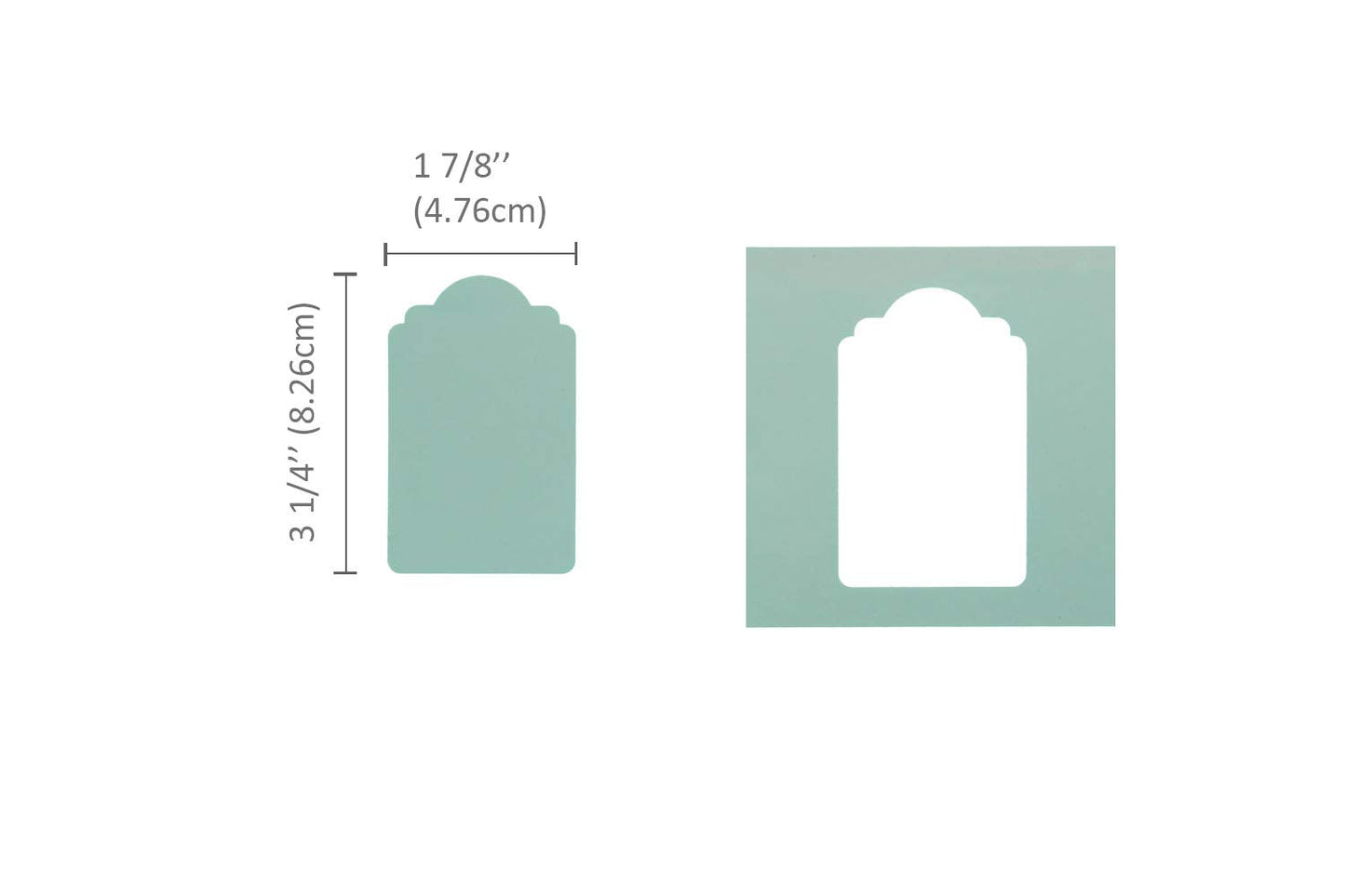 Bira 3.5 inch Price Tag 1 Lever Action Extra Large Craft Punch for Paper Crafting Scrapbooking Cards Arts (3.5 inch Tag Punch Measured diagonally)